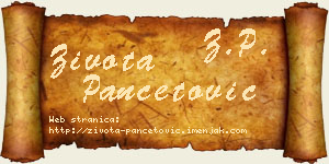 Života Pančetović vizit kartica